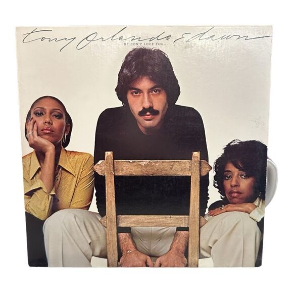 Tony Orlando & Dawn He Don't Love You (Like I Love You)  (Vinyl, R2 - Picture 1 of 8